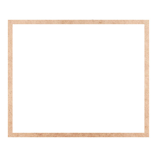 Recorte Moldura Ret 25 x 30 cm Borda 1 cm / MDF 3mm