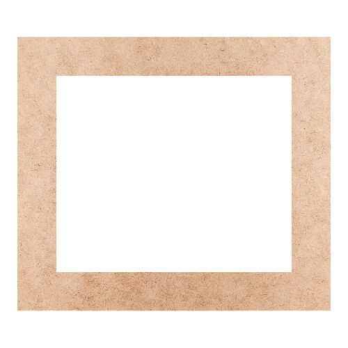 Recorte Moldura Ret 21 x 24 cm Borda 3 cm / MDF 3mm