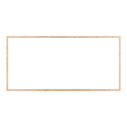 Recorte Moldura Ret 28 x 58 cm Borda 1 cm / MDF 3mm