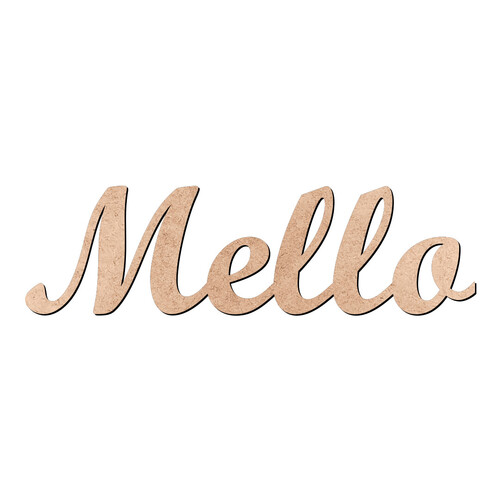 Recorte Mello Script Mt Std / MDF 3mm