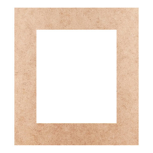 Recorte Moldura Ret 31 x 28 cm Borda 5 cm / MDF 3mm