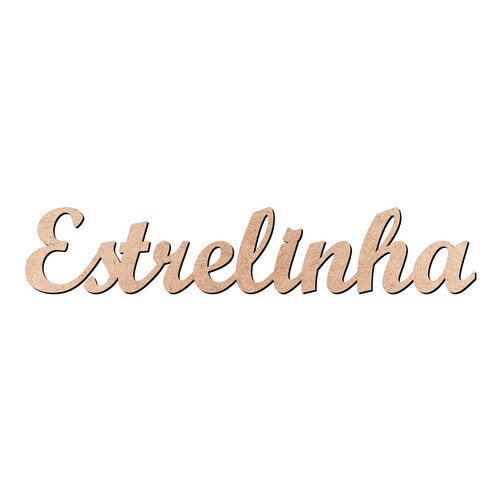 Recorte Estrelinha Script Mt Std / MDF 3mm