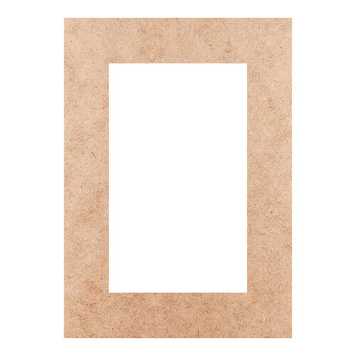 Recorte Moldura Ret 14 x 10 cm Borda 2 cm / MDF 3mm