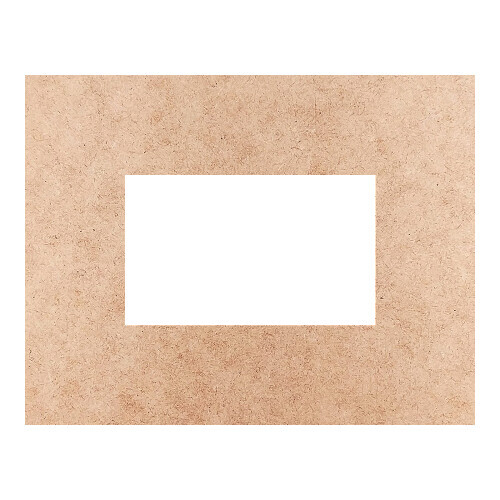 Recorte Moldura Ret 14 x 18 cm Borda 4 cm / MDF 3mm