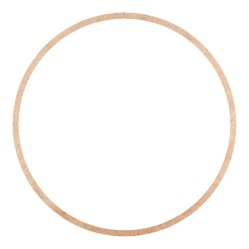 Recorte Moldura Circular 35 cm Borda 1 cm / MDF 3mm