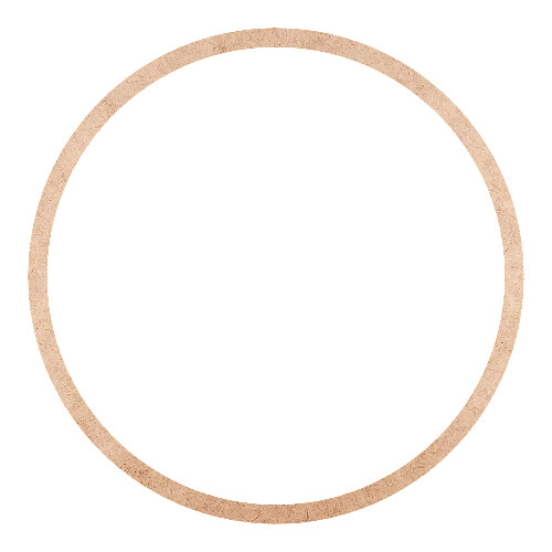 Recorte Moldura Circular 25 cm Borda 1 cm / MDF 3mm