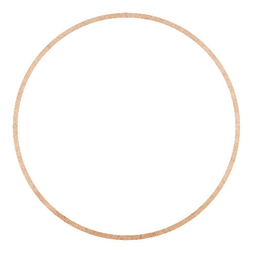 Recorte Moldura Circular 45 cm Borda 1 cm / MDF 3mm