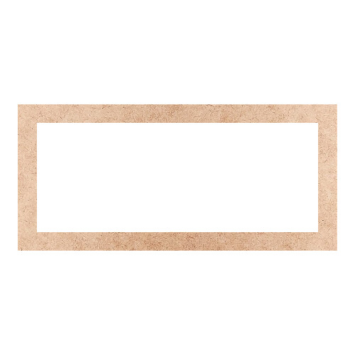 Recorte Moldura Ret 46 x 100 cm Borda 6 cm / MDF 3mm