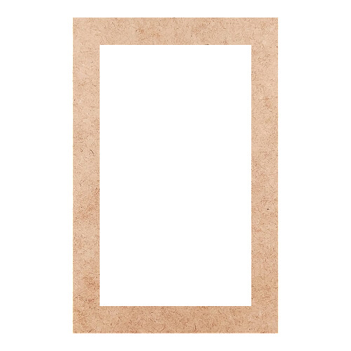 Recorte Moldura Ret 46 x 30 cm Borda 4 cm / MDF 3mm