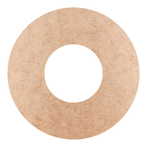 Recorte Moldura Circular 25 cm Borda 7 cm / MDF 3mm
