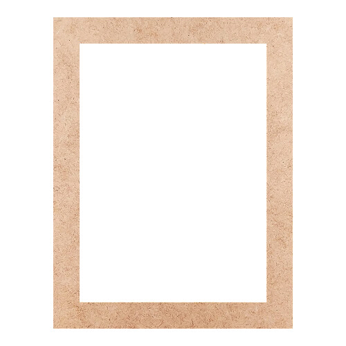 Recorte Moldura Ret 35 x 27 cm Borda 3 cm / MDF 3mm