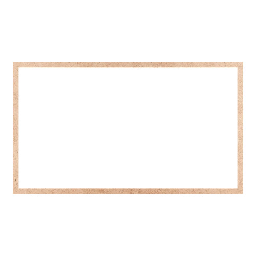 Recorte Moldura Ret 46 x 80 cm Borda 2 cm / MDF 3mm