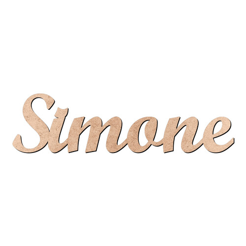 Recorte Simone Script Mt Std / MDF 3mm