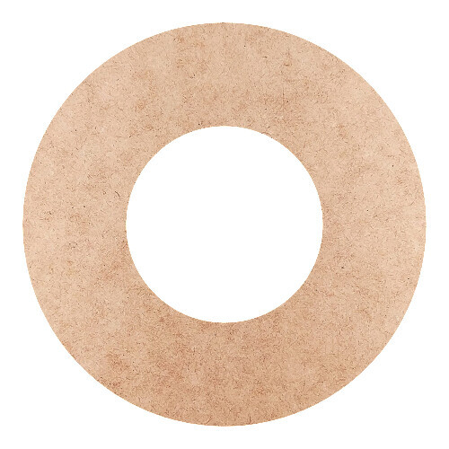 Recorte Moldura Circular 35 cm Borda 9 cm / MDF 3mm
