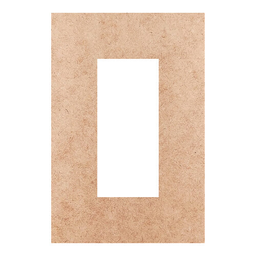 Recorte Moldura Ret 30 x 20 cm Borda 6 cm / MDF 3mm