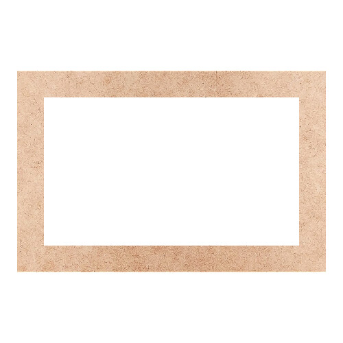 Recorte Moldura Ret 15 x 23 cm Borda 2 cm / MDF 3mm