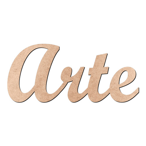 Recorte Arte Script Mt Std / MDF 3mm