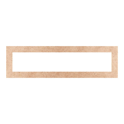 Recorte Moldura Ret 10 x 35 cm Borda 2 cm / MDF 3mm