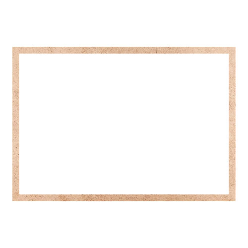 Recorte Moldura Ret 45 x 65 cm Borda 2 cm / MDF 3mm