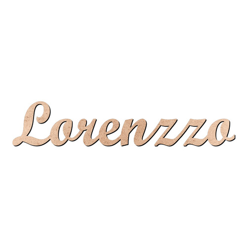 Recorte Lorenzzo Script Mt Std / MDF 3mm