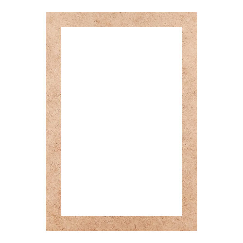 Recorte Moldura Ret 29 x 20 cm Borda 2 cm / MDF 3mm