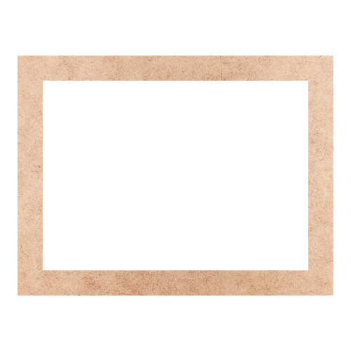 Recorte Moldura Ret 19 x 25 cm Borda 2 cm / MDF 3mm