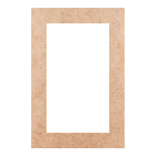 Recorte Moldura Ret 9 x 6 cm Borda 1 cm / MDF 3mm