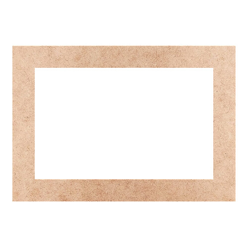 Recorte Moldura Ret 7 x 10 cm Borda 1 cm / MDF 3mm