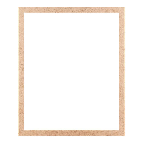 Recorte Moldura Ret 46 x 38 cm Borda 2 cm / MDF 3mm