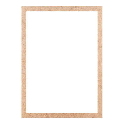 Recorte Moldura Ret 22 x 16 cm Borda 1 cm / MDF 3mm