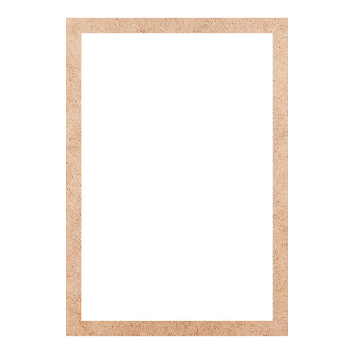 Recorte Moldura Ret 40 x 28 cm Borda 2 cm / MDF 3mm