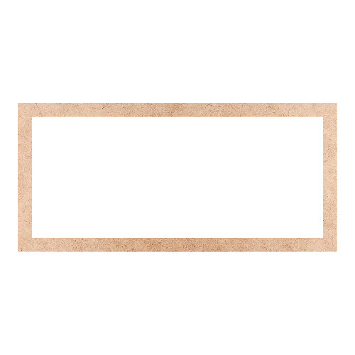 Recorte Moldura Ret 21 x 45 cm Borda 2 cm / MDF 3mm