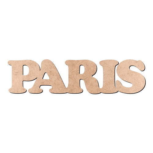 Recorte PARIS Cooper Black / MDF 3mm