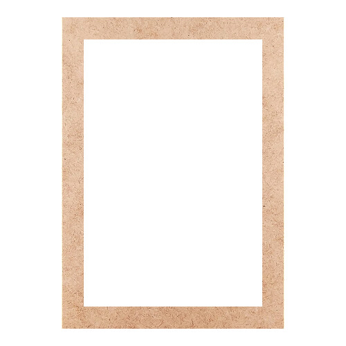 Recorte Moldura Ret 28 x 20 cm Borda 2 cm / MDF 3mm