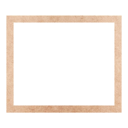 Recorte Moldura Ret 27 x 32 cm Borda 2 cm / MDF 3mm