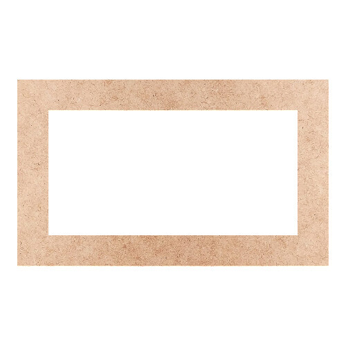 Recorte Moldura Ret 12 x 20 cm Borda 2 cm / MDF 3mm