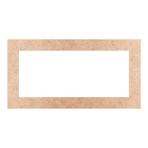 Recorte Moldura Ret 12 x 23 cm Borda 2 cm / MDF 3mm