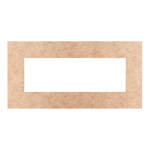 Recorte Moldura Ret 4 x 8 cm Borda 1 cm / MDF 3mm