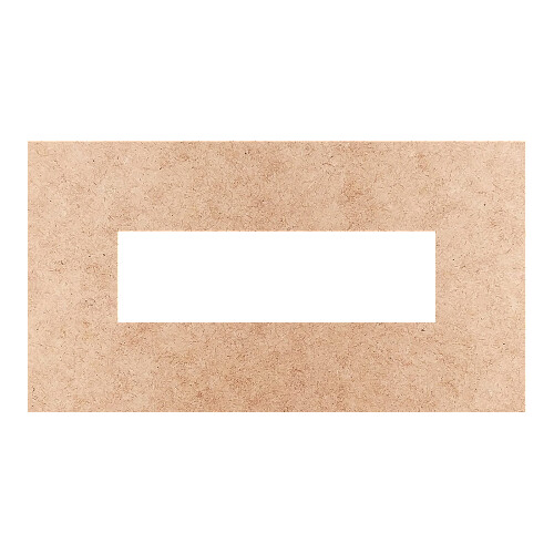 Recorte Moldura Ret 6 x 11 cm Borda 2 cm / MDF 3mm