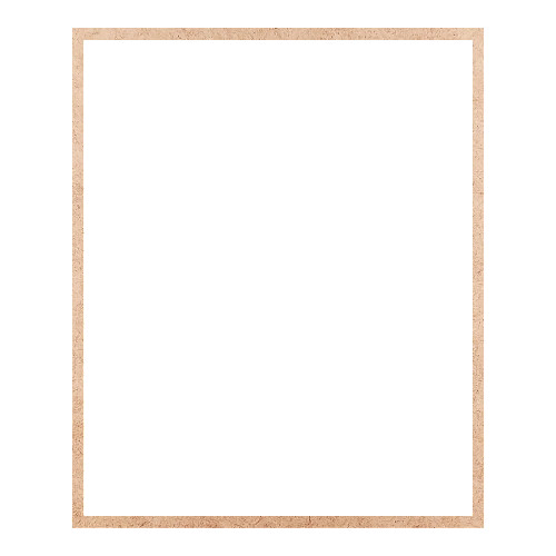 Recorte Moldura Ret 40 x 33 cm Borda 1 cm / MDF 3mm