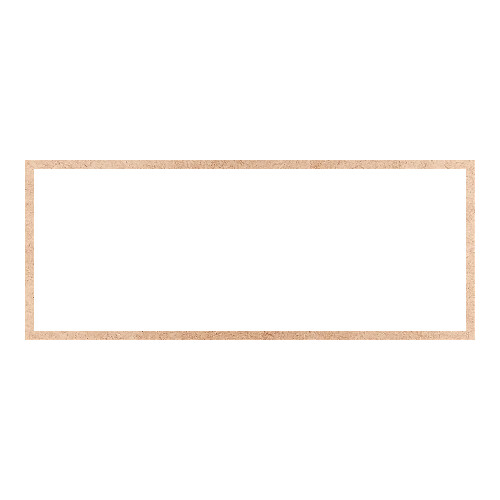 Recorte Moldura Ret 40 x 100 cm Borda 2 cm / MDF 3mm