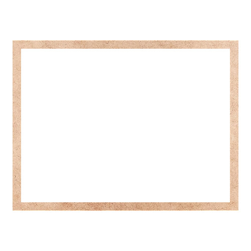 Recorte Moldura Ret 40 x 53 cm Borda 2 cm / MDF 3mm