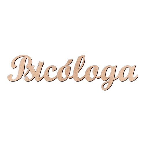 Recorte Psicóloga Script Mt Std / MDF 3mm