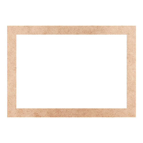 Recorte Moldura Ret 10 x 14 cm Borda 1 cm / MDF 3mm