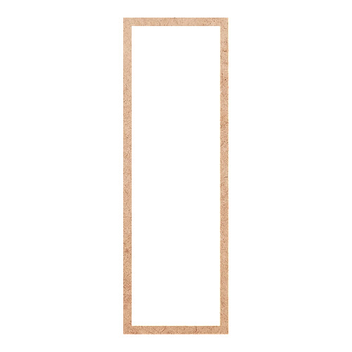 Recorte Moldura Ret 36 x 12 cm Borda 1 cm / MDF 3mm