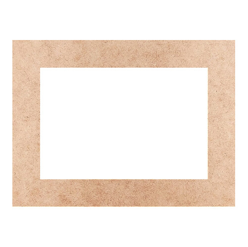 Recorte Moldura Ret 6 x 8 cm Borda 1 cm / MDF 3mm