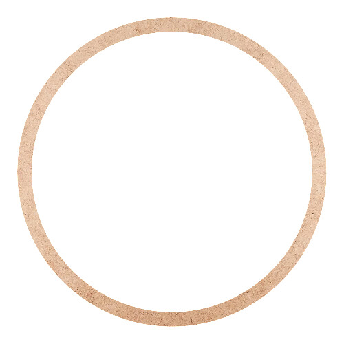 Recorte Moldura Circular 21 cm Borda 1 cm / MDF 3mm