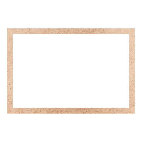 Recorte Moldura Ret 30 x 45 cm Borda 2 cm / MDF 3mm