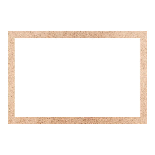 Recorte Moldura Ret 40 x 60 cm Borda 3 cm / MDF 3mm