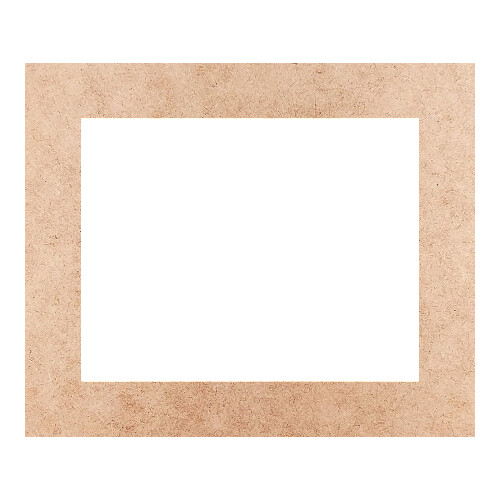 Recorte Moldura Ret 20 x 24 cm Borda 3 cm / MDF 3mm